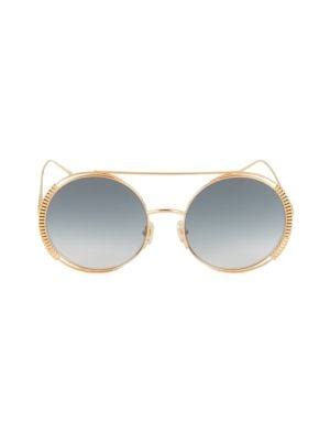 boucheron 57mm round sunglasses